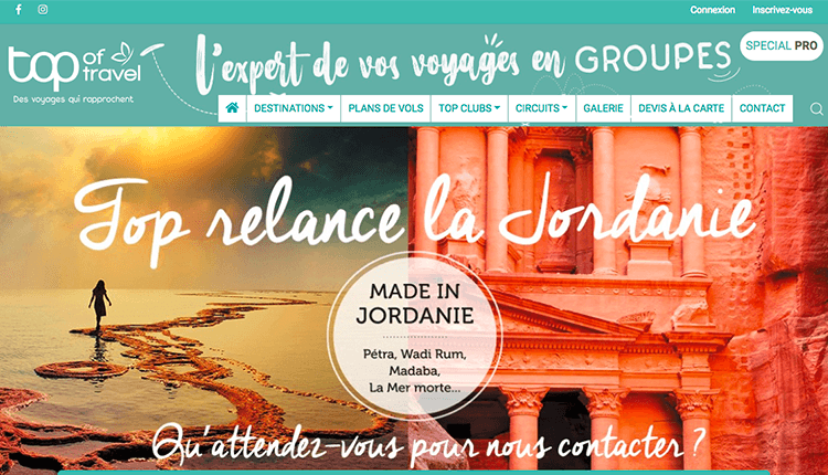 La Home Page du nouveau site