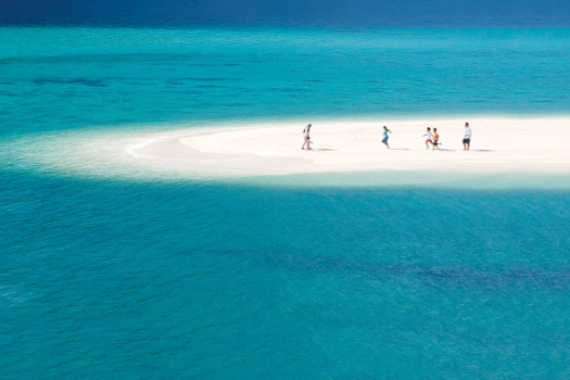 umbrella on paradise beach