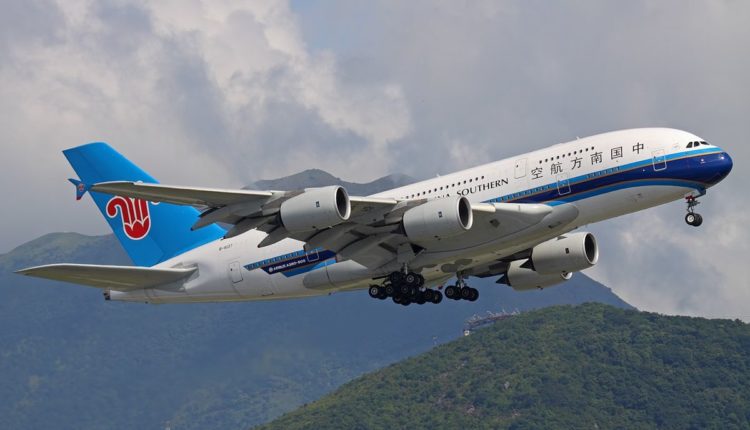 Un avion de China Southern au décollage