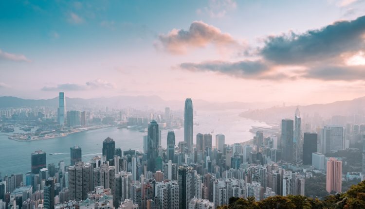 Vue aérienne de Hong Kong
