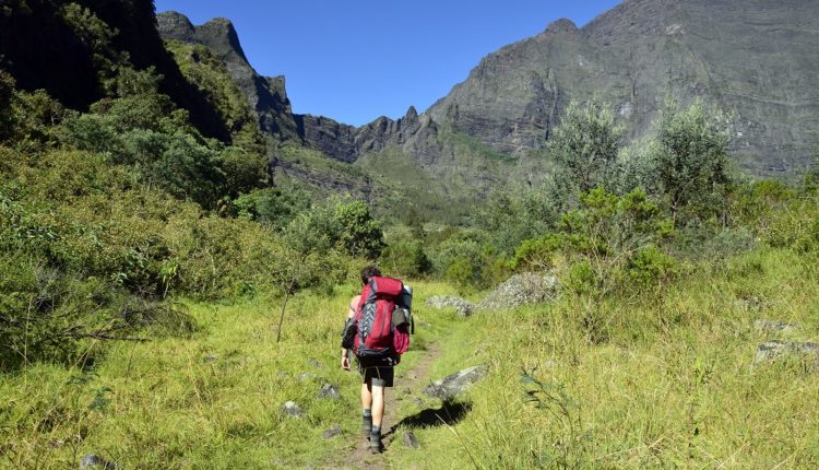 Randonneur à La Réunion