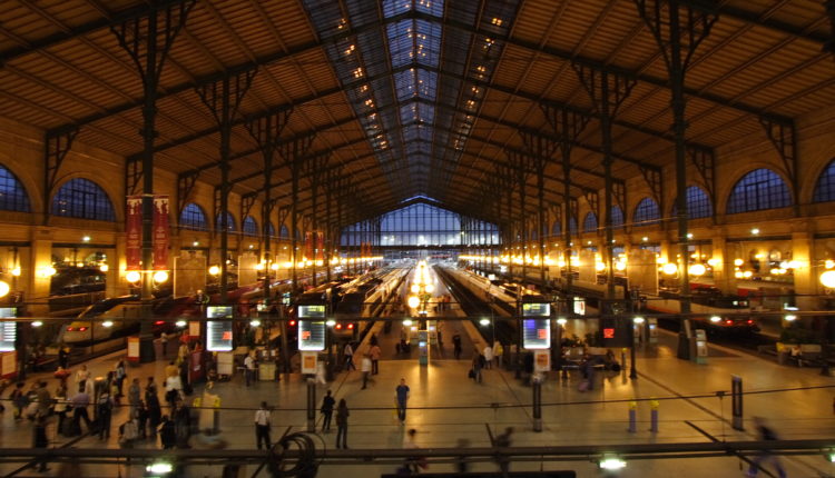 Gare du Nord à Paris.