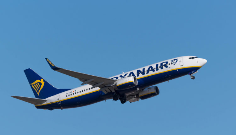 Un avion de Ryanair.