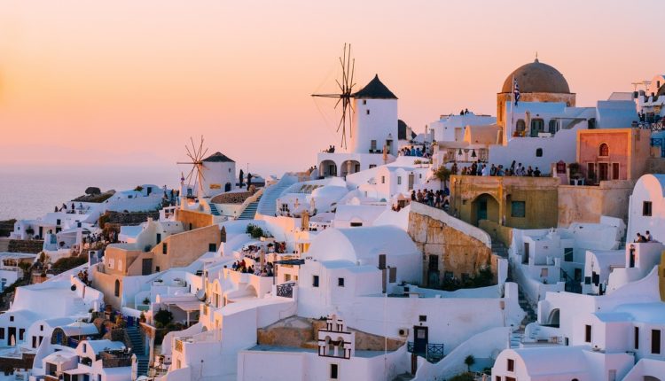 Vue sur Santorin, en Grèce