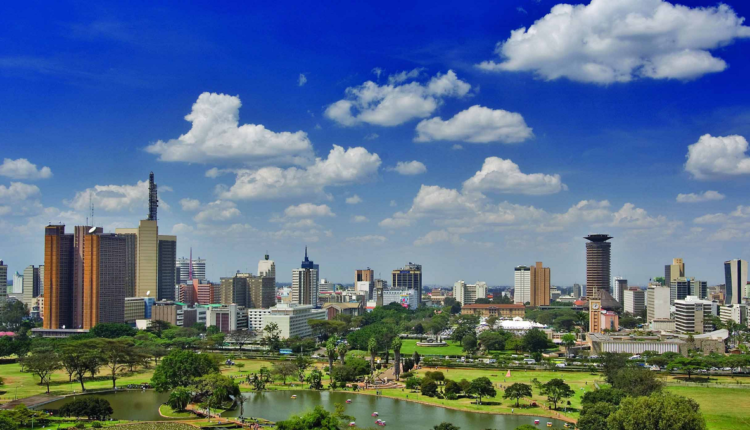 Vue de Nairobi, au Kenya