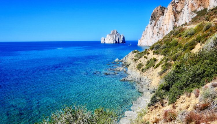 Paysage de la côte en Sardaigne