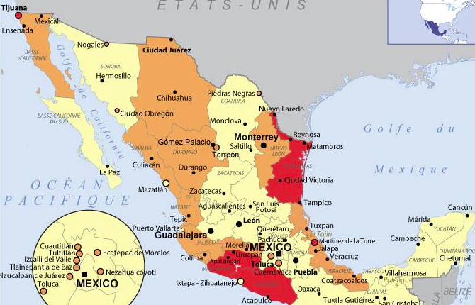 Mexique : Voyages routiers proscrits dans plusieurs villes de l’état de Veracruz