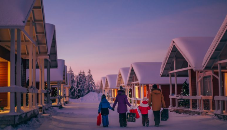 Photo du village du Père Noël, en Finlande
