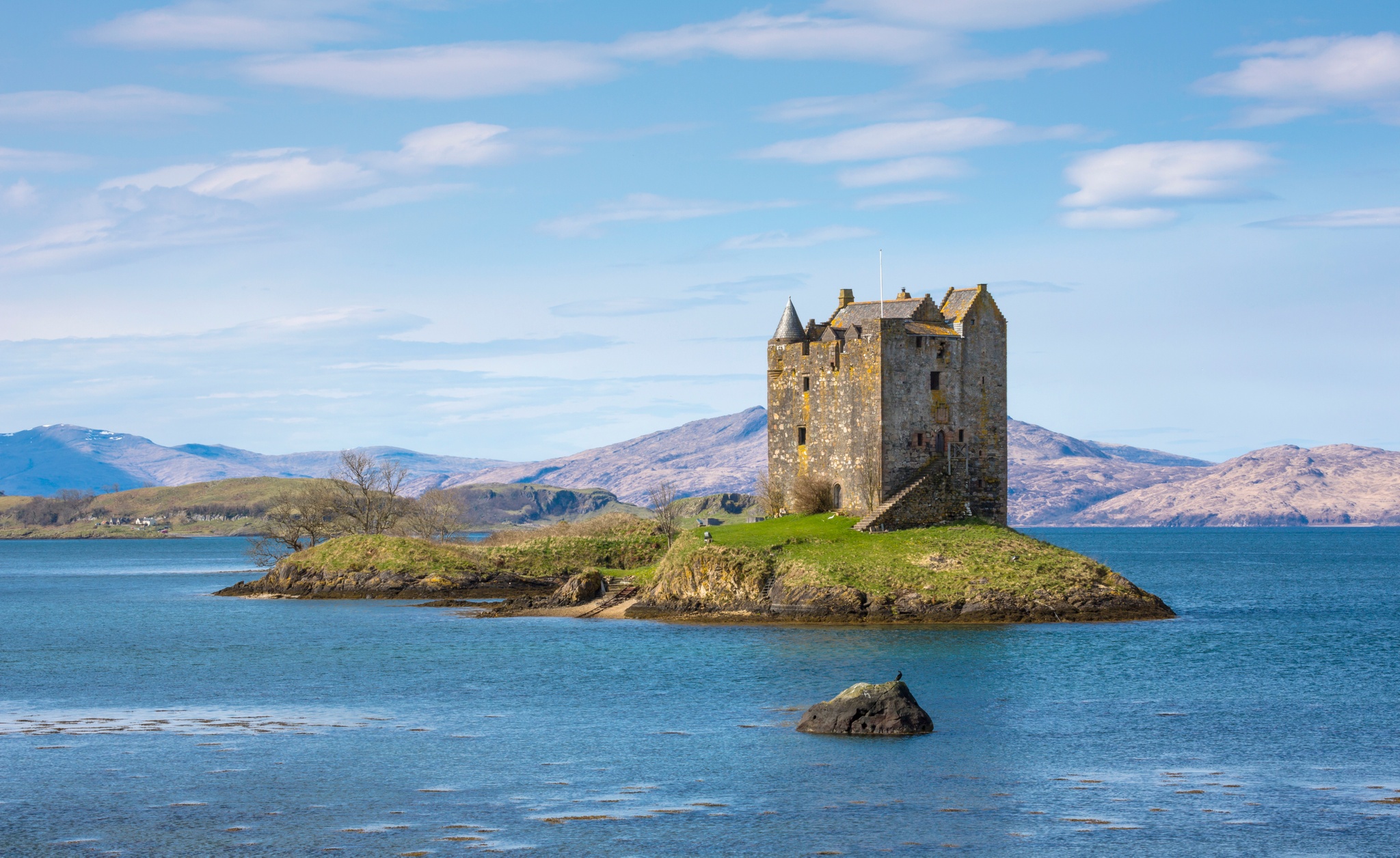 Castle Stalker on Loch Linnhe