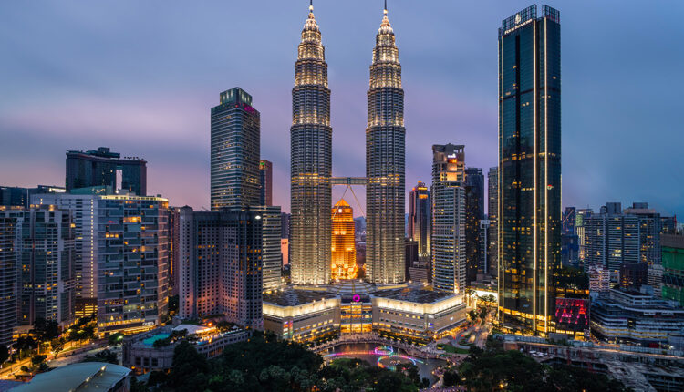 Sunset view from Trader's Hotel towards KLCC