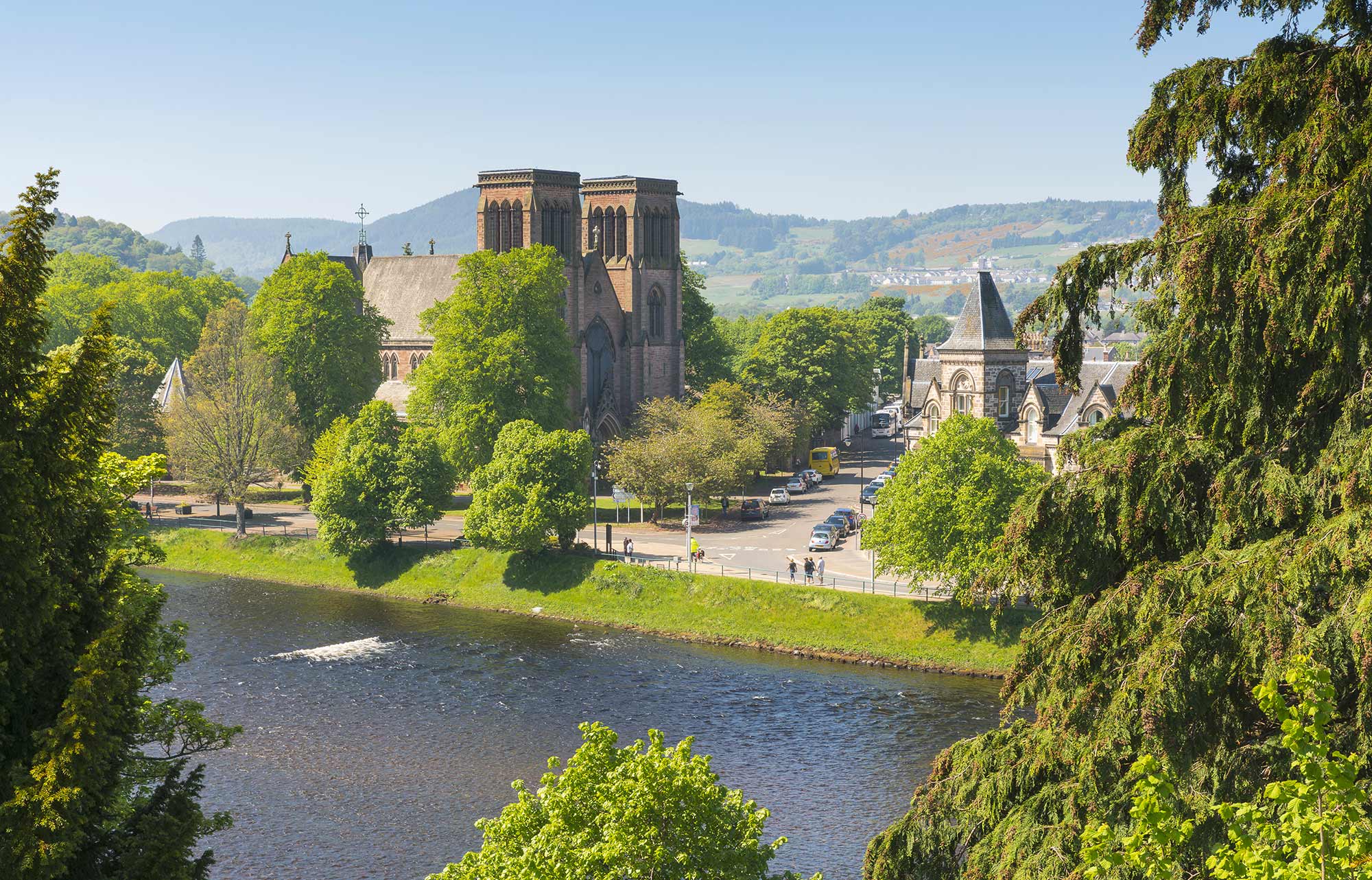 Inverness Cathedral on the banks of the River Ness