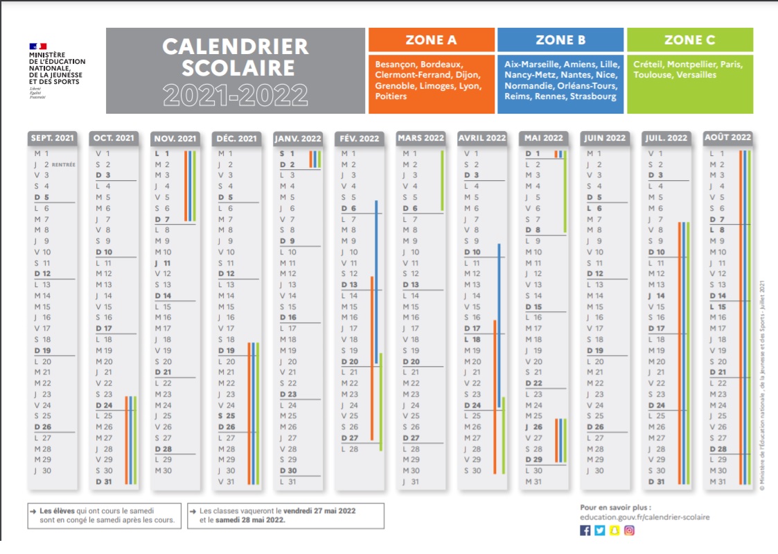 Calendrier Des Vacances Scolaires 2023 24 Le Calendrier Des Vacances Scolaires 2022/2023