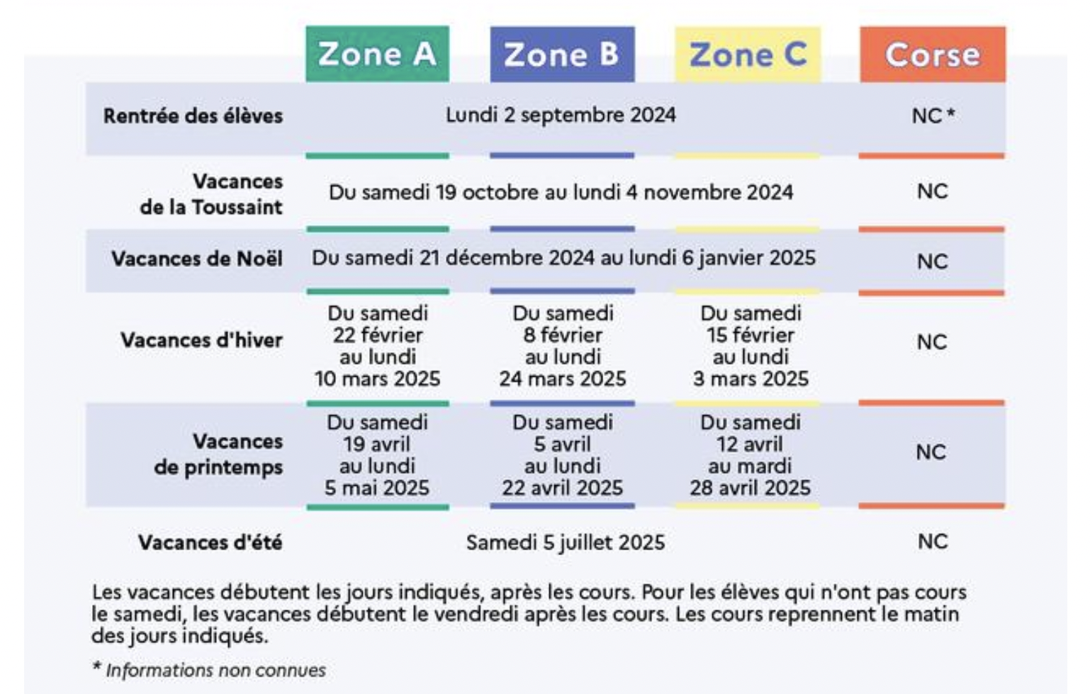 Calendrier Vacances Scolaires 2023-2024 Maroc officielle 