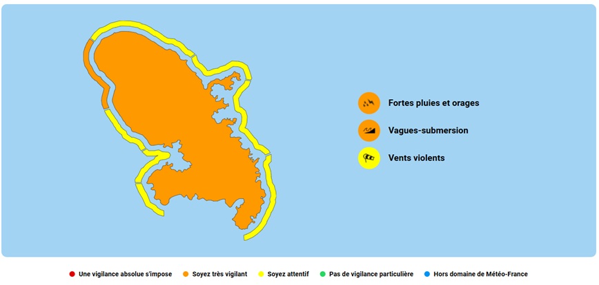 Vigilance Martinique Guadeloupe