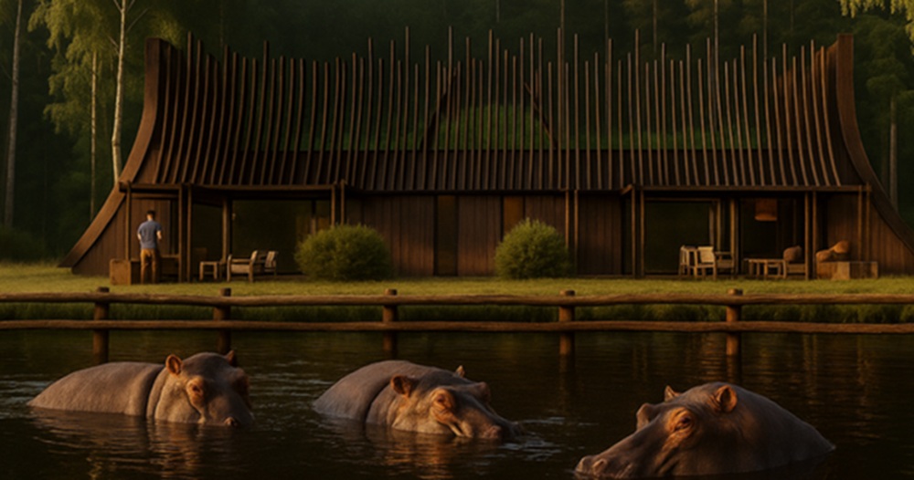 Zoo de la Flèche : 4 nouveaux lodges immersifs face aux hippopotames