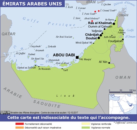 Carte des EAU Quai d'Orsay 2026