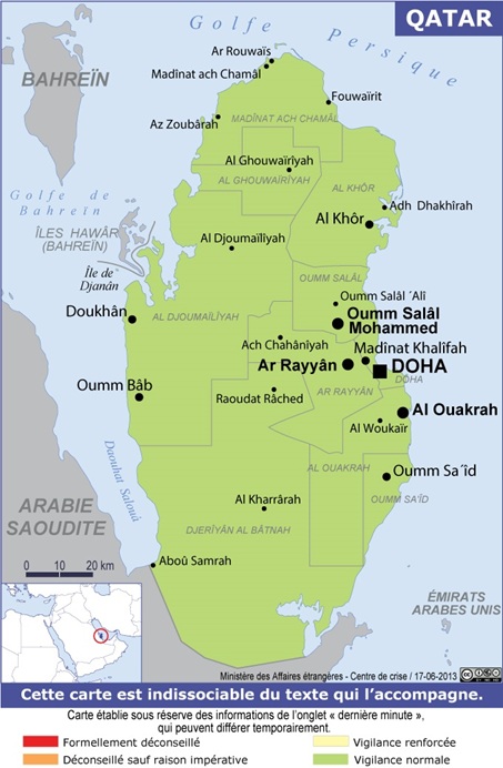 Qatar, Bahreïn : le Quai d’Orsay met à jour ses recommandations